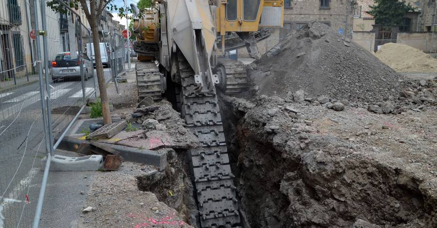Agde - Les machines à l'œuvre au cœur du centre historique